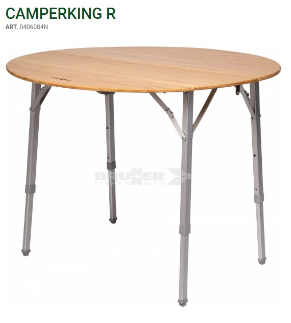 Mesa redonda plegable, Brunner CamperkingR