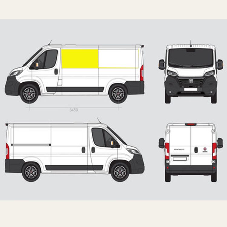 Fiat Ducato a partir de 2006 cristal fijo delantero- lateral izquierdo (L2/L3/L4)