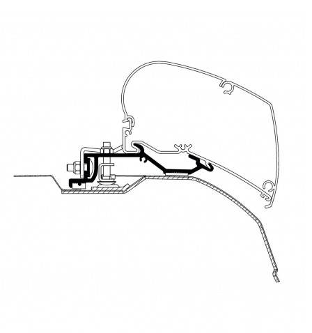 Adaptador toldo Omnistore 6300 o 6200 Boxer/Jumper/Ducato desde 07 - 3,25 m
